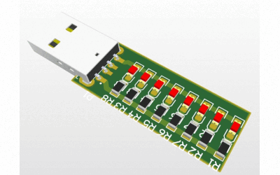 ساخت برد چراغ قوه USB تمام SMD